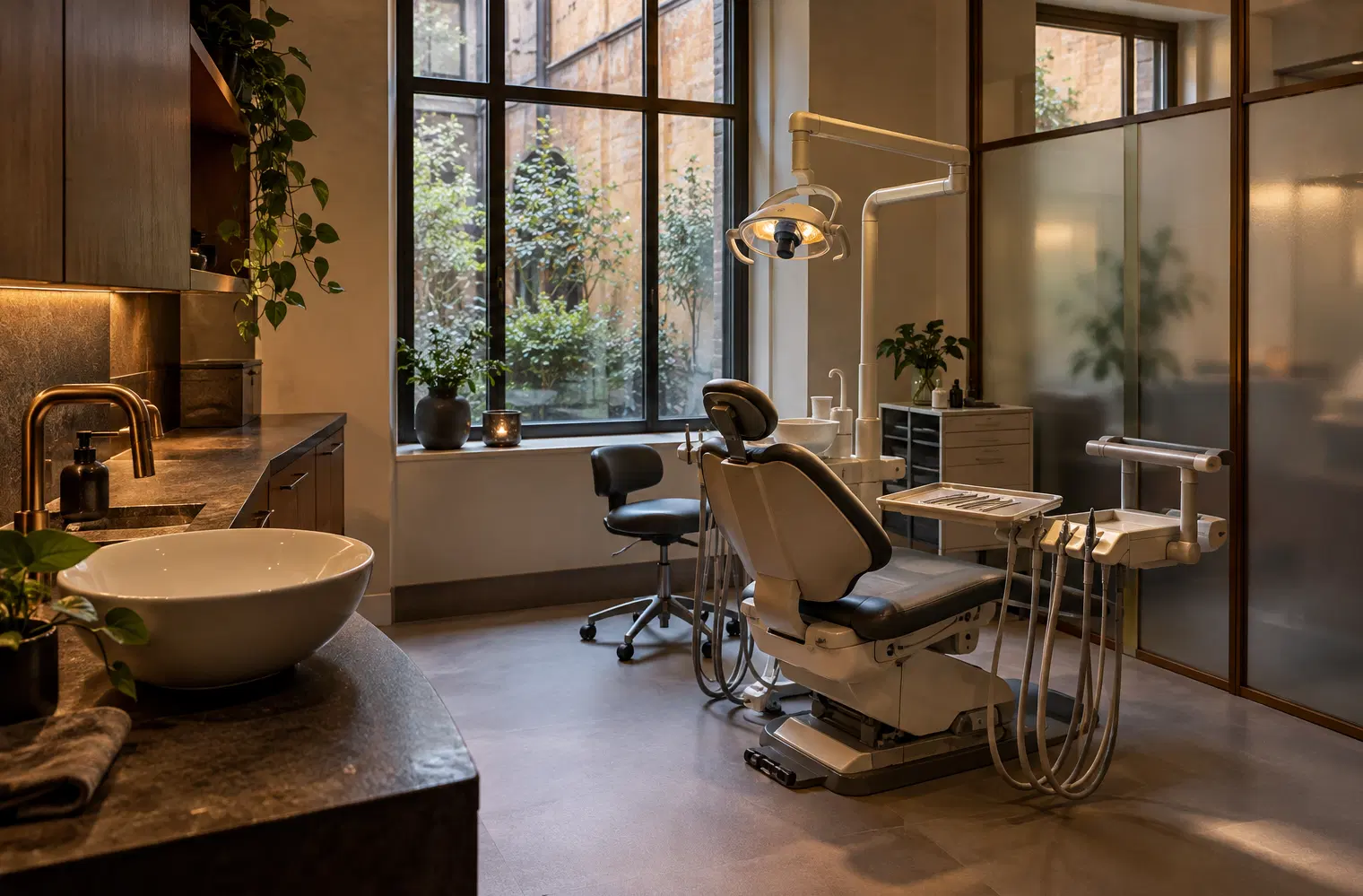 Illustration of dental practices and their working space